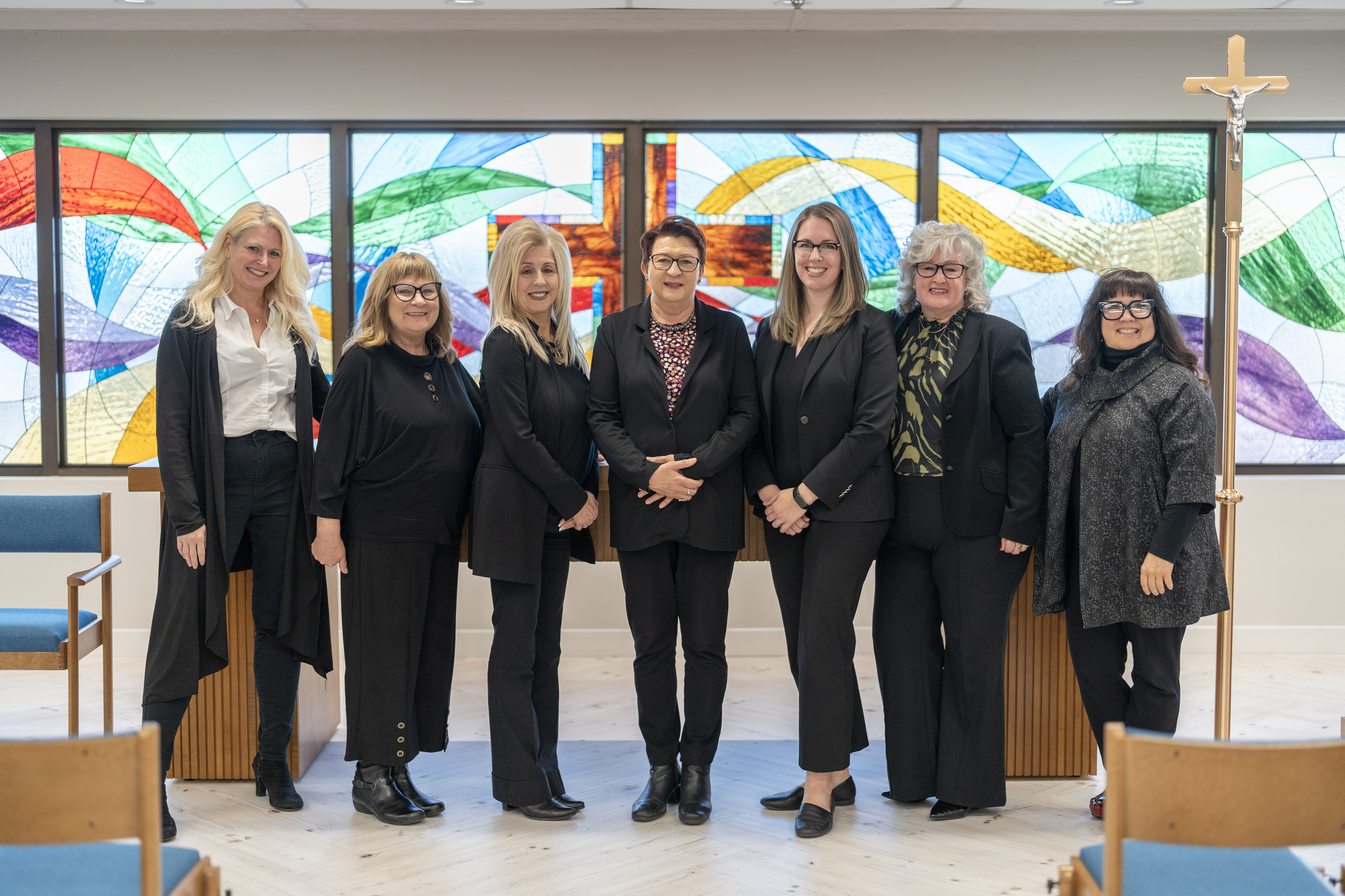Board of Trustees group photo in the Chapel 2026